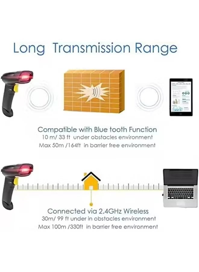Netum Wireless 2D QR NT-1228BL Barcode Scanner Bluetooth Bar Code Reader 2D Scanner For Mobile Payment - Image 5